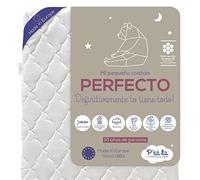 P'tit Lit - Colchón Cuna bebé 60x120 cm | 2 Lados: ultratranspirable en Verano/cálido y Acogedor en Invierno | Antiácaros | Desenfundable | OekoTex® | Espesor de hasta 10 cm