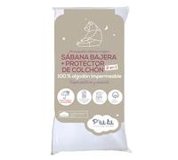 P'tit lit - Protector de colchón de cuna Allergostop 60x120 cm | Funda impermeable integral| Protección natural contra ácaros y chinches - Sin tratamiento químico - Oeko Tex