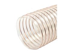 PU poliuretano manguera flexible, conductos Manguera de poliuretano flexible transparente de 325 a 425 mm de diámetro interior, totalmente antiestática(350mm)