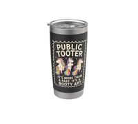 Public Tooter es más que un divertido pedo unicornio Vaso térmico de acero inoxidable de doble pared