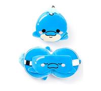 Puckator Cojín de viaje con máscara Relaxeazzz Animales dulces Azul Delfín