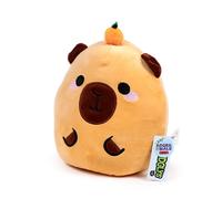 PUCKATOR Cojín Peluche Duke Capibara Squidglys 26 cm - Peluche de Velboa 26x21x15 cm con Certificación CE/UKCA para Edad +3 Años