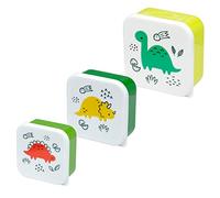 Puckator – Juego de 3 fiambreras Dinosauria Jr para guardar aperitivos S/M/L