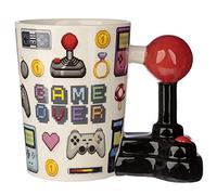 Puckator Taza de cerámica Game Over Joystick con asa moldeada