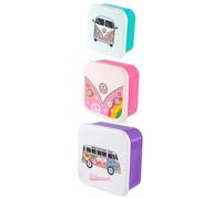 Puckator Juego de 3 cajas de comida Volkswagen - Van Bus Combi VW T1 Summer Love M/L/XL