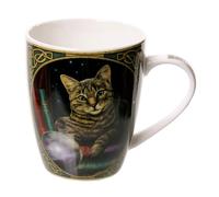 Puckator Lisa Parker - Taza de Porcelana, diseño de Gato de la Fortuna