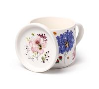 Puckator Meadows - Juego de taza de porcelana y posavasos/tapa - Abejas