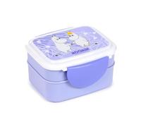 Puckator Moomin - Fiambrera Bento con cubiertos y cierre de clip, diseño Tammi, recipiente para la escuela y la oficina, sin BPA