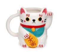 Puckator Mug en Forme de Chat Blanc Maneki Neko - Chat Porte-Bonheur Marca