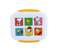 Puckator Lonchera Bento Peanuts Snoopy & Woodstock – Apilable con cubiertos y compartimentos