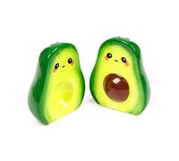 Puckator Pedro The Avocado Foodiemals - Juego de sal y pimentero de cerámica