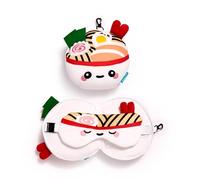 Puckator Relaxeazzz Foodiemals Nori Le Bol de Ramen Cojín de viaje 2 en 1, multicolor, 1 unité (Lot de 1)