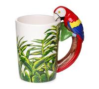 Puckator Taza SMUG29 – diseño de loro – 13 x 8,5 x 13 cm