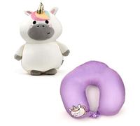Puckator Cojín de viaje con peluche Swapseazzz Astra el Unicornio 2 en 1 Color blanco Standard