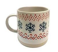 Puckator - Taza de piedra arenisca, diseño de copo de nieve