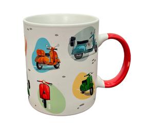 Puckator taza de porcelana con diseño de scooter, accesorios divertid
