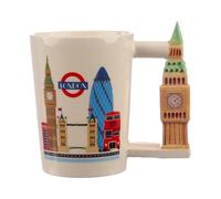 Puckator Taza de té y café con mango de cerámica del Big Ben de Londres, accesorios divertidos para el hogar, regalos lindos para novia, tazas grandes para hombres y mujeres, tazas de bebidas