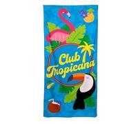 Puckator Toalla de Playa de Microfibra 180 x 85 cm - Flamenco y Tucano - Club Tropicana