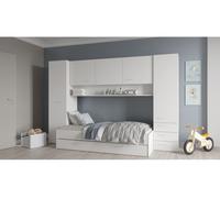 Puente cama nido brooklyn 90x200cm blanco