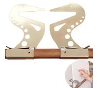 Puente de soporte de mano para artista, barra de soporte de reposamanos de caballete ajustable, puente de soporte de mano para artista Soporte de reposamuñecas de metal con diseño (1PC)