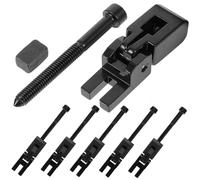 Puente de Trémolo para Guitarra Eléctrica Negro, 6 Piezas