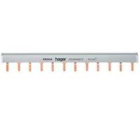 Hager Puente de unión de lengüeta 2P 10 mm² 63A 24M gris