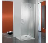 Puerta abatible HSK Premium Softcube para pared lateral, medidas: 120 x 200 cm, tope derecho, 68004120-R-41-120, Cabinas de ducha: Aspecto cromado: Vidrio real TwinSeal