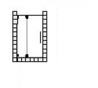 Puerta abatible SPRINZ ágata R Plus a medida o puerta con hoja lateral para nicho, dimensiones hasta: 1200x2000mm, AR21.1CHS, Cabinas de ducha: Piezas de montaje: Cromo, tipo vidrio: luz de cristal co