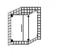 Puerta abatible SPRINZ ágata R Plus a medida o puerta con panel lateral, dimensiones hasta: 900x900x2000mm, AR17.9SOM, Cabinas de ducha: Accesorios: superficie especial, tipo de vidrio: luz de cristal