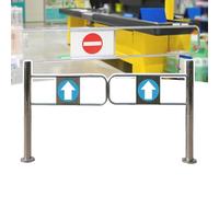 Puerta batiente automática para entradas de Mercado, Puerta metálica de Seguridad unidireccional, Pasarela peatonal para almacén, Puerta de GNC autoaccionada Adecuada para centros comerciale