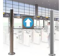 Puerta batiente de Seguridad metálica ng-Loaded, de Cierre automático a 90°, Adecuada para la Seguridad de accesos industriales, de fábricas y mercados, y una solución de Control de Acceso f