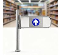 Puerta Batiente Metálica Bidireccional,Puerta Peatonal De Acero Inoxidable,Apertura Barricada Bidireccional Puertas De Acceso,Puertas Seguridad De Rebote Automático Para Bar(Silver1,60cmx100cm)