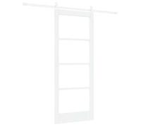 vidaXL Puerta corredera ORKDAL 83 x 202 cm – Madera de pino y vidrio, diseño moderno