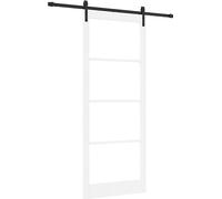 Puerta corredera ORKDAL, blanca y negra, 93 x 232 cm