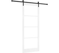 Puerta corredera ORKDAL, blanca y negra, 93 x 232 cm
