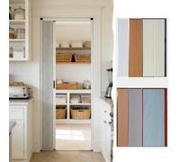 Puerta Corredera Plegable Puerta Plegable de Acordeón para Interior de Cocina a Medida con Cerradura, Puertas Plegables Que Ahorran Espacio y No Requieren Perforación para La Entrada del Baño