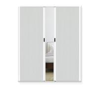 Puerta Corredera Plegable Puertas De Concertina Blancas Para Interiores, 190 200 210 220 230 240 Cm De Alto, Puerta Plegable Invisible Con Diseño Panal Para Cocina, Sin Necesidad De Taladrar(200x220cm