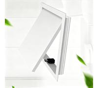 Puerta de Acceso al Ático Impermeable, Trampilla Pladur Panel de Acceso Extraíble para Techo y Pared, 100-600mm Puerta de Inspección Metálica con Bisagrapara Tuberías y Cables(White,250x500 mm)