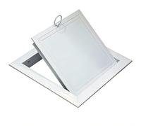 Puerta de acceso de fontanería para techo/pared | Placa de cubierta de solapa de apertura de panel de inspección de metal para interior/exterior | Cubierta del orificio de acceso(14x14in/36x36cm)