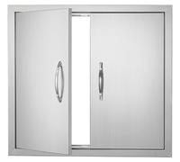 Puerta de acceso para isla de barbacoa, 660x609 mm, puerta para cocina exterior, acero inoxidable