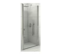 Puerta de ducha corredera para encastrar Ravak Chrome CSD1-80, acabado Aluminio Brillante y Transparente, modelo 0QV40C00Z1