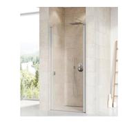Puerta de ducha corredera para encastrar Ravak Chrome CSD1-90, acabado satinado y transparente, modelo 0QV70U00Z1