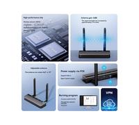 Puerta de Enlace Zigbee/Thread PoE con Soporte para Antena Dual de 5 DBi, Conexión Ethernet, Wi-Fi y USB para Home Assistant