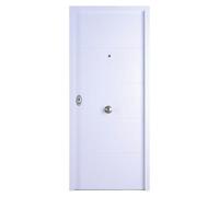 Puerta de entrada exterior VH500 Serie V (90 x 207 cm, Derecha, Blanco, Acorazada)