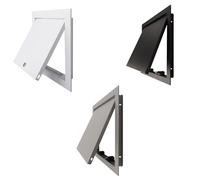 Puerta de escape de inspección de metal, multifuncional integrada, cubierta de puerta de acceso incorporada a la pared/techo, oculta aberturas de tuberías antiestéticas, con cerradura(Gray,35x55cm)