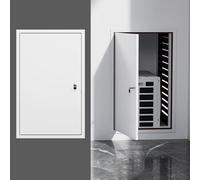 Puerta de Inspección Metal Puerta de Acceso con Cerradura, Fontanería Panel de Acceso para Tabiquería Seca, 40 50 60 70 80 90 100 cm Trampilla de Inspección de Pared Montaje Empotrado(White,40x100cm)