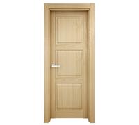 Puerta de interior abatible ciega maciza melamina line plus moscú roble apertura derecha cerco de 9x3 anchura 82.5cm