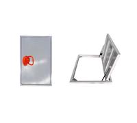 Puerta de piso de escape de emergencia y refugio de tormenta, panel de acceso empotrado con abridor de ventosa, escape seguro para sótano