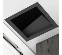 Puerta de revisión con trampilla inspección, panel acceso al ático techo aleación aluminio, multicolor, varios tamaños, 15-50 cm cuadrados(Noir,50 * 50cm)