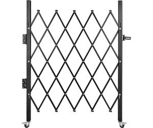 Puerta de seguridad individual para entrada industrial, valla plegable, puerta de seguridad de acero, puerta de seguridad flexible y extensible, barrera giratoria de 360°, puerta con cerradura